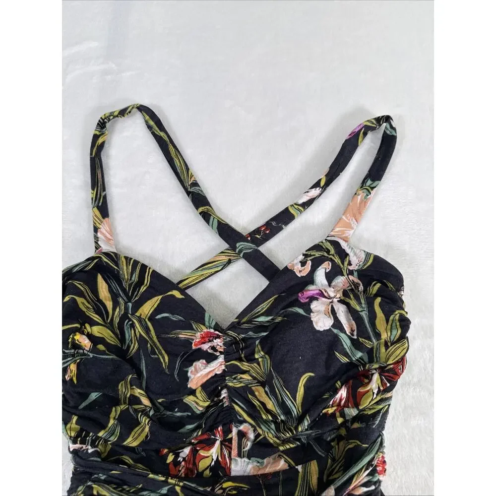 Maeve Anthropologie Gabriela Ruffled Wrap Maxi Dress Floral Print Dress Small - Picture 10 of 16